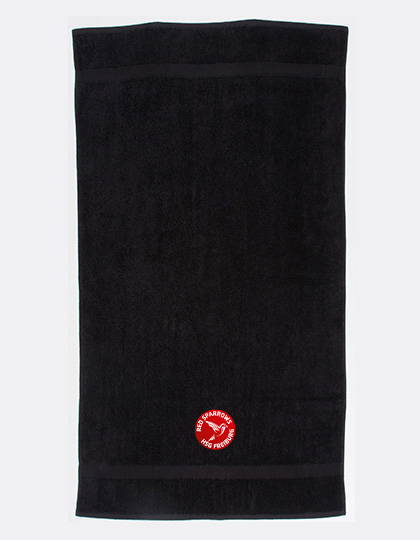 Handtuch Red Sparrow gestickt