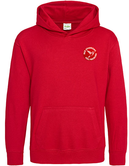 Kids Hoodie Red Sparrow
