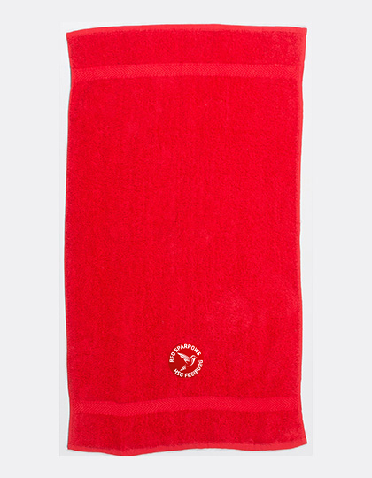 Handtuch Red Sparrow gestickt