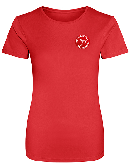 Aufwärmshirt Red Sparrow Damen